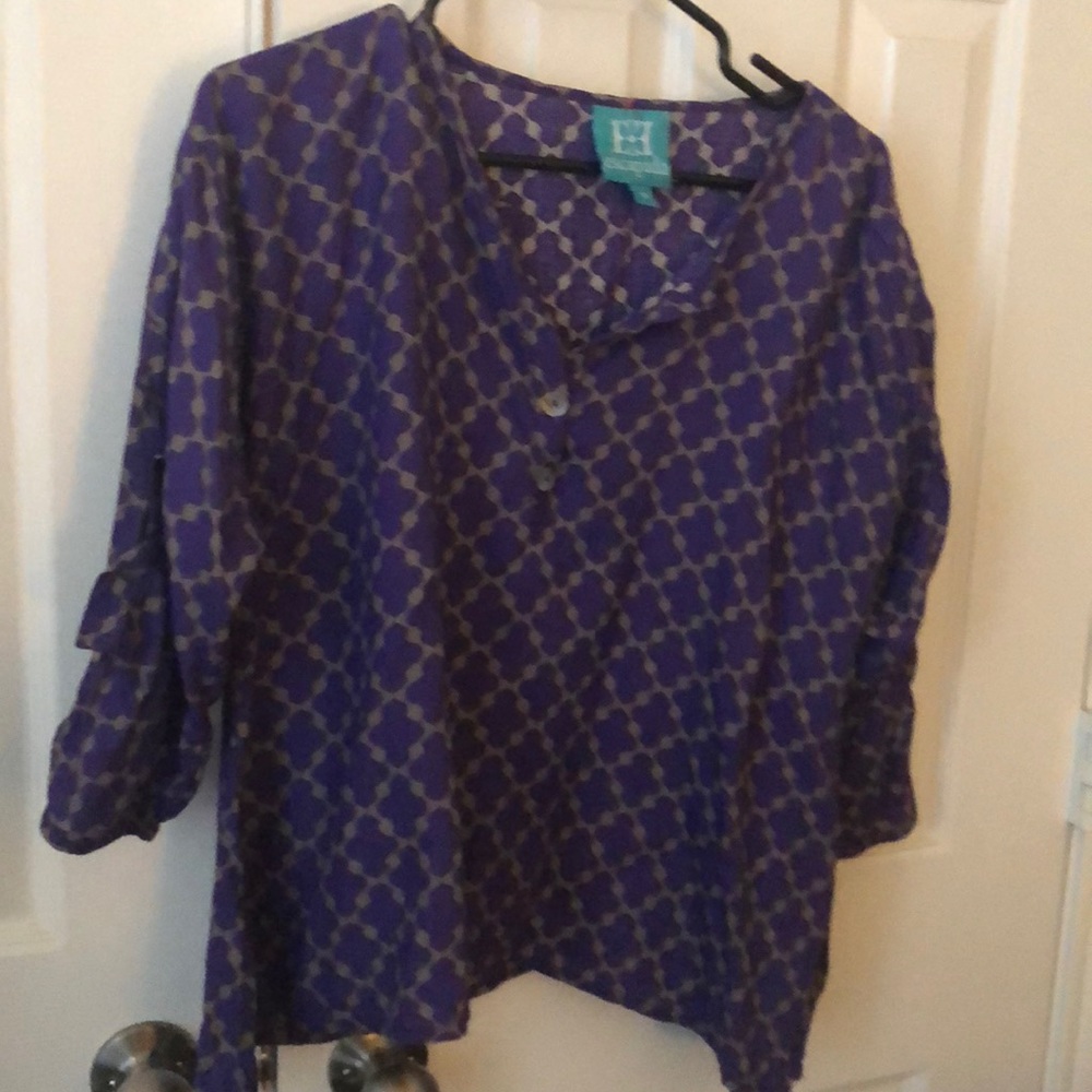 Escapada M Purple tunic top